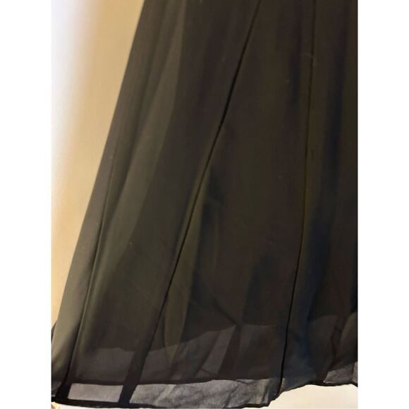 George  Mark Eisen black flowing skirt size 12 business casual rn#58011 - Picture 2 of 9